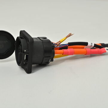 Ev Connector  Fast EV Socket 200A Chademo Car Inlet with 1m Cable